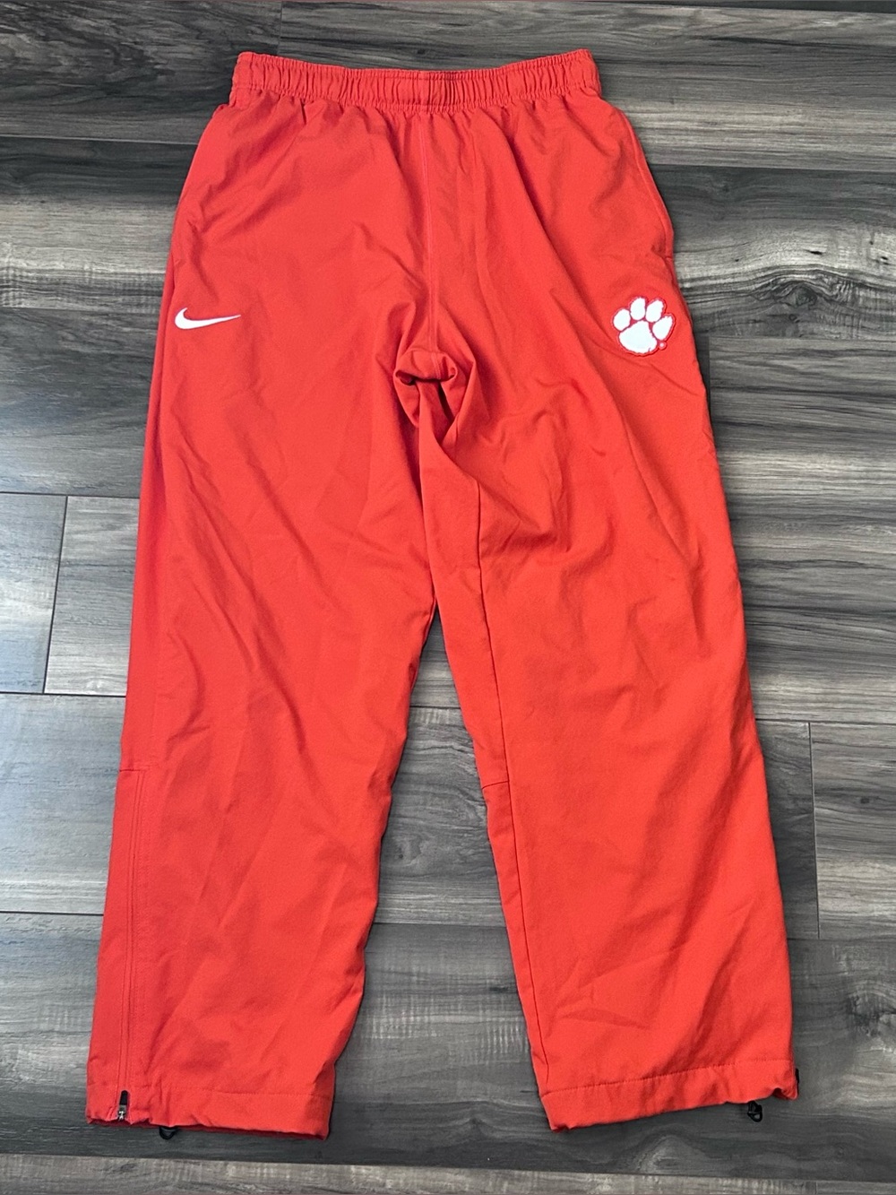 Nike Clemson Tigers Sideline Performance Windbreaker Pants Men’s Large Orange